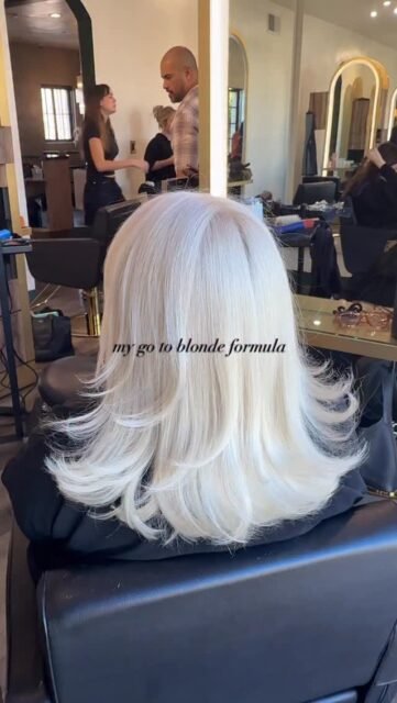 Color touch 1.5 oz 10/0 + 2 oz 10/6 
why I love it: 
-it almost has a brightening effect
-stays at a level 10, does not overtone
-consistency is creamy and has real toning power over stubborn warmth